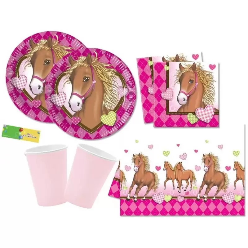 KIT N.16 CAVALLI CUORE - ARTICOLI PER LA TAVOLA
