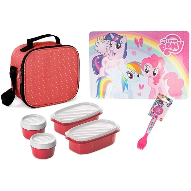 SET PRANZO LITTLE PONY CON BORSA TERMICA