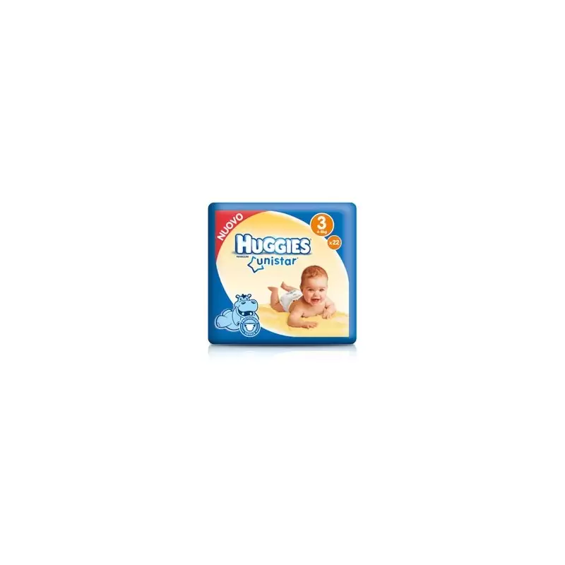 8 X PANNOLINI HUGGIES UNISTAR 160 PEZZI TAGLIA 3