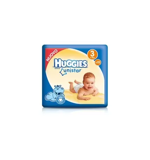 8 X PANNOLINI HUGGIES UNISTAR 160 PEZZI TAGLIA 3