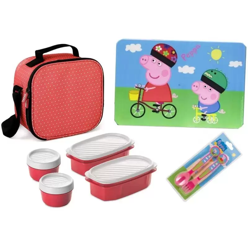 SET PRANZO PEPPA PIG CON BORSA TERMICA