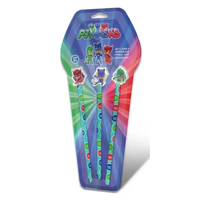 MATITE SUPER PIGIAMINI - MATITE PJ MASKS 3 PZ