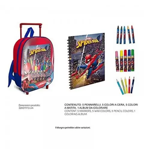 SET DA COLORARE SPIDERMAN CON TROLLEY - SP0667