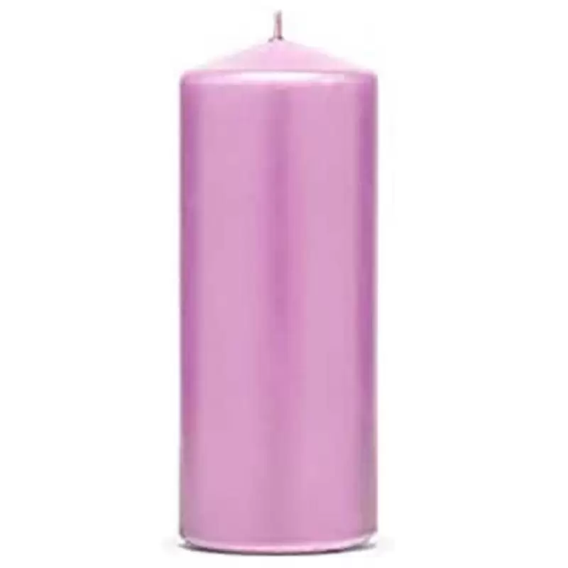 3 CANDELE ROSA OPACO 12 CM