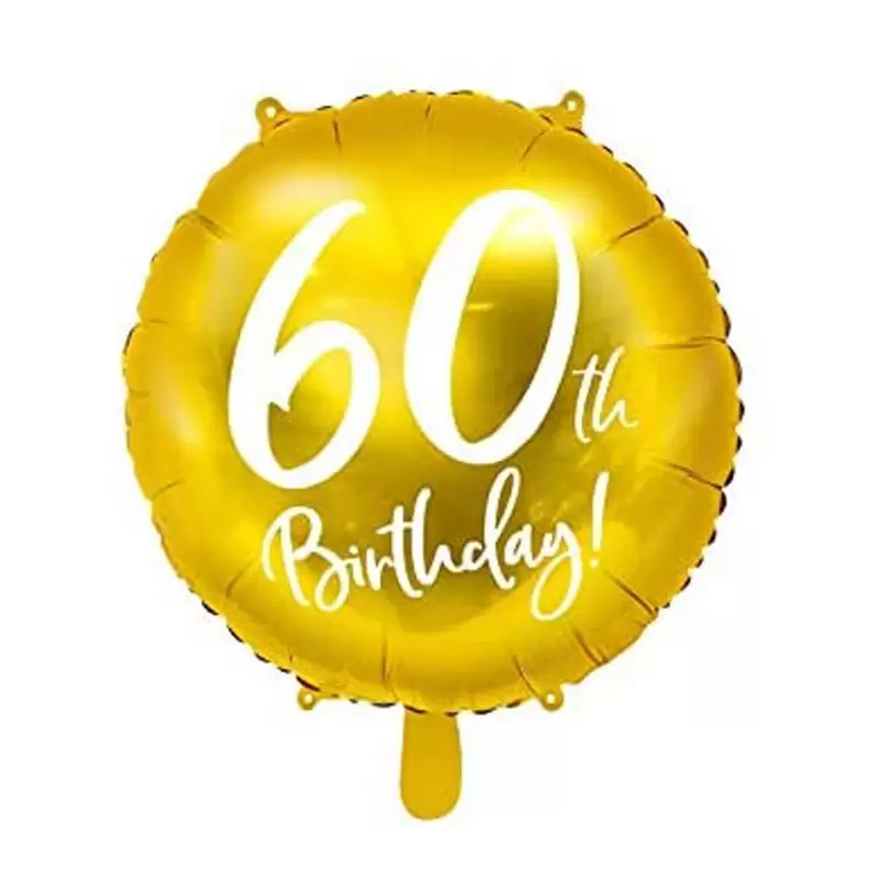 Palloncino Foil 60 Anni Oro 45 CM FB24M-60-019