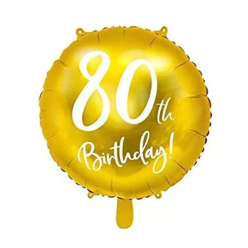 Palloncino Foil 80 Anni Oro 45 CM FB24M-80-019
