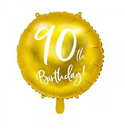Palloncino Foil 90 Anni Oro 45 CM FB24M-90-019