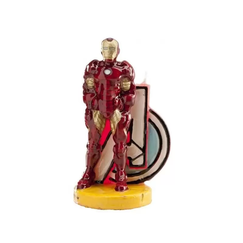 346093 CANDELINA IN CERA PERSONAGGIO IRON MAN