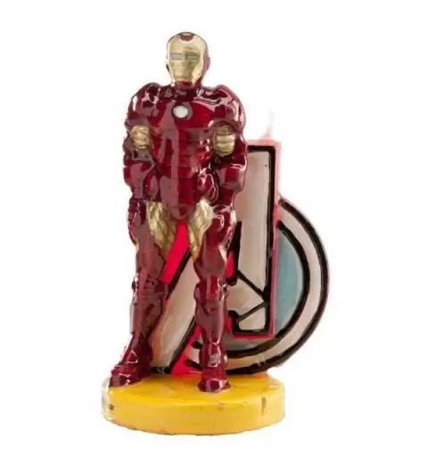 346093 CANDELINA IN CERA PERSONAGGIO IRON MAN