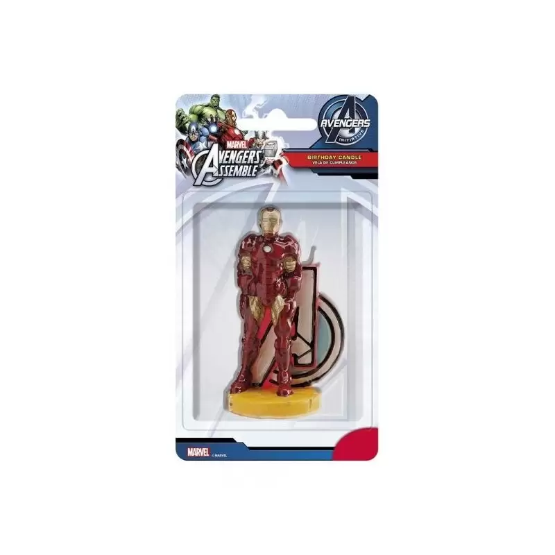 346093 CANDELINA IN CERA PERSONAGGIO IRON MAN