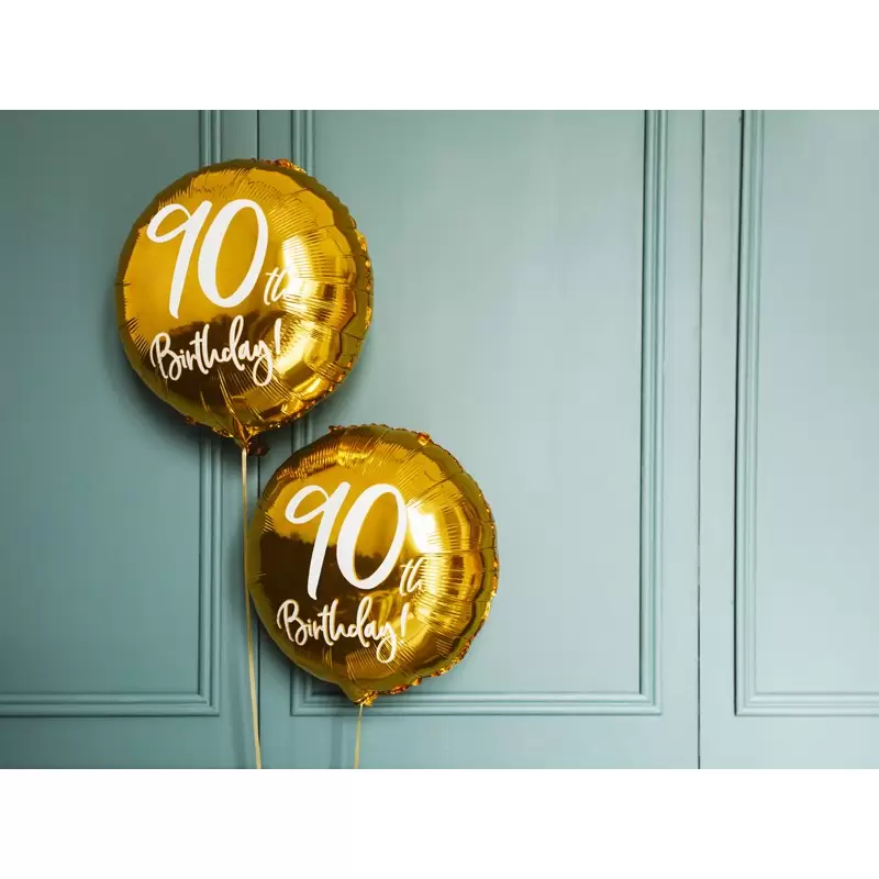Palloncino Foil 90 Anni Oro 45 CM FB24M-90-019