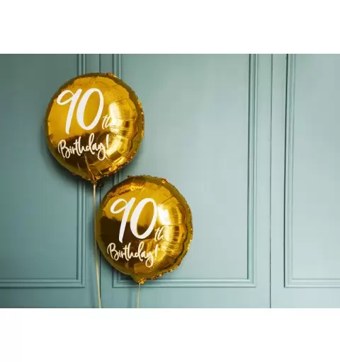 PALLONCINO FOIL 90 ANNI ORO