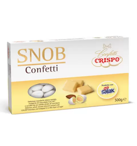 CONFETTI CRISPO SNOB GALAK BIANCHI 500 GR