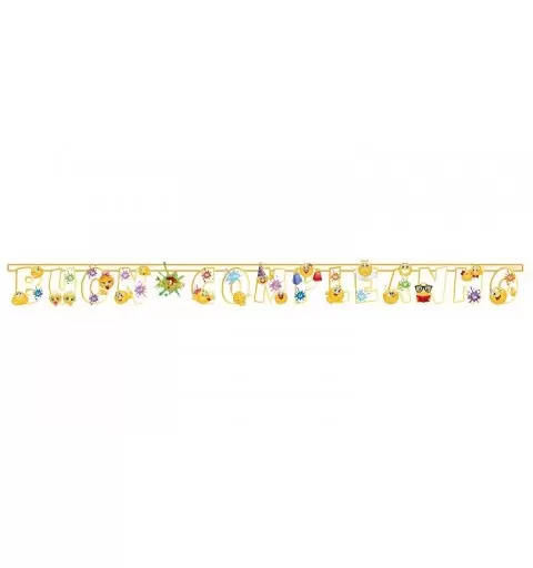 FESTONE BUON COMPLEANNO EMOTICON 1812