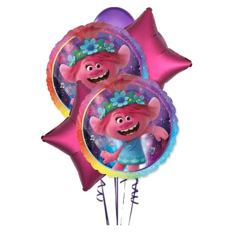 BOUQUET PALLONCINI N 9 TROLLS NEW