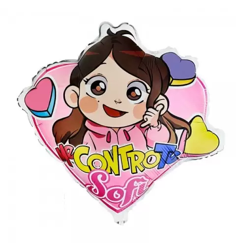 PALLONCINO FOIL MEDIUM SHAPE ME CONTRO TE SOFI'