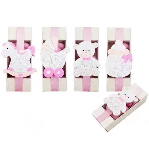 12 BOMBONIERE CALAMITE BABY CON ASTUCCI