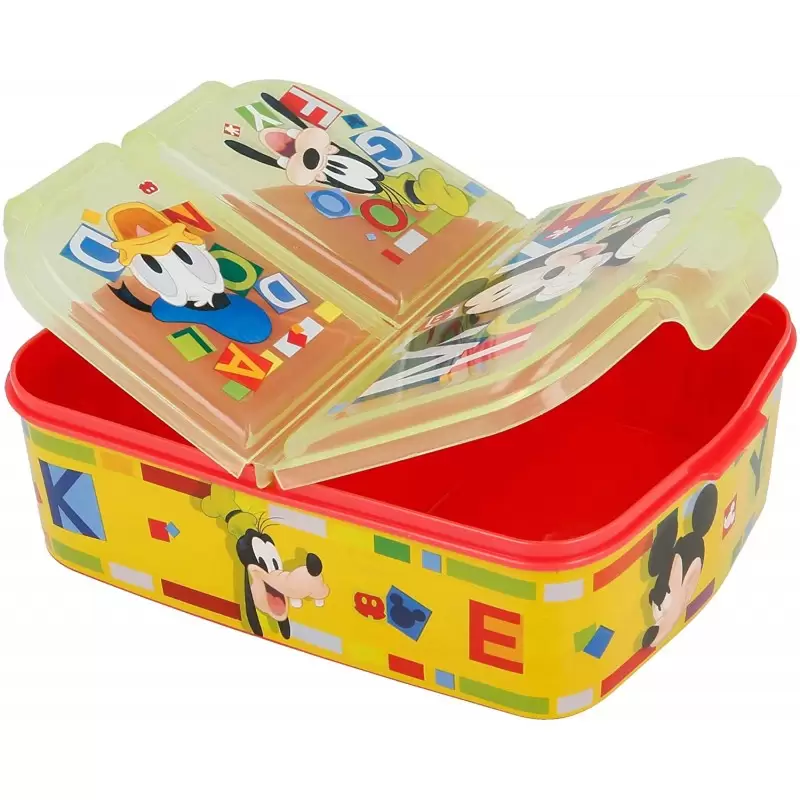 LUNCH BOX TOPOLINO PORTA MERENDA A 3 SCOMPARTI