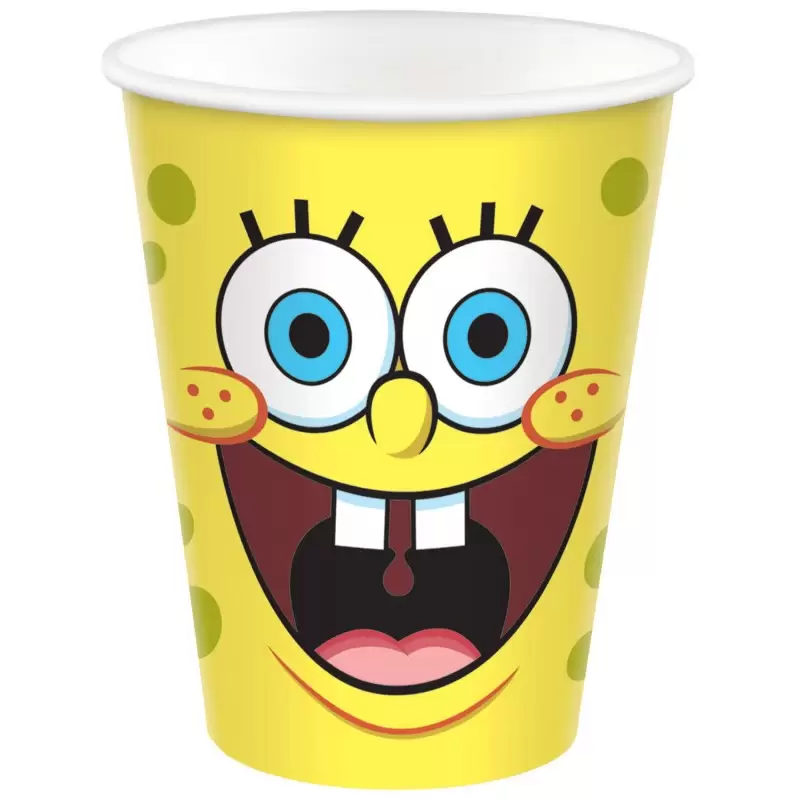 KIT N.7 SPONGEBOB CON SET MONOCOLORE GIALLO