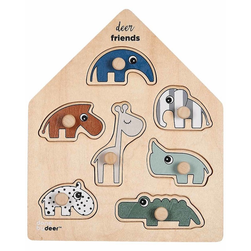 Puzzle in legno per adulti, puzzle magico in legno con animali, per (q8K)