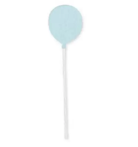 12 PALLONCINI CELESTI DI LEGNO DECORATIVI