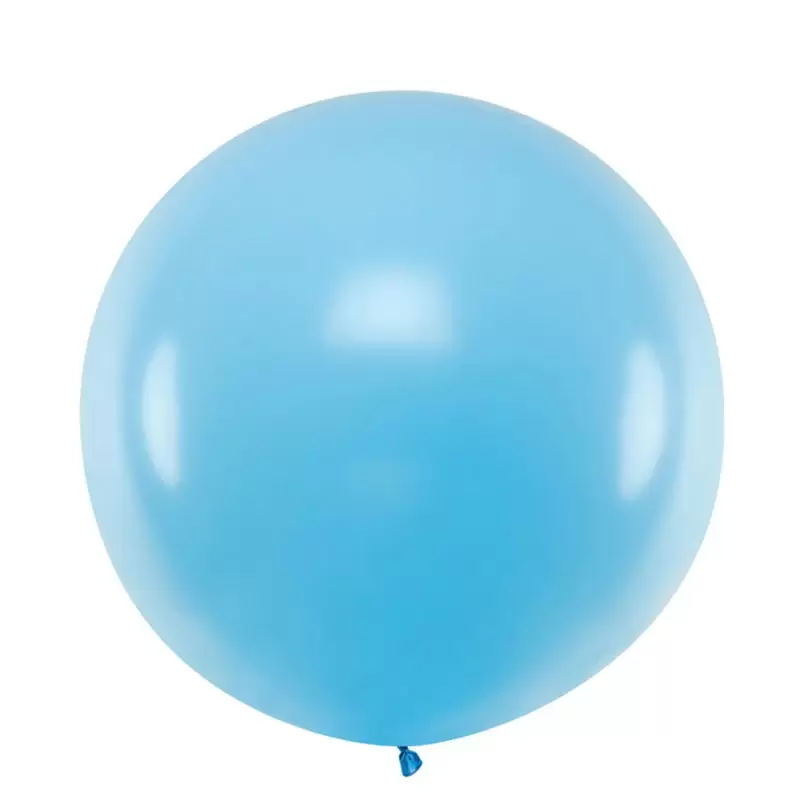 PALLONCINO ROTONDO 1 M AZZURRO PASTELLO - OLBO-003