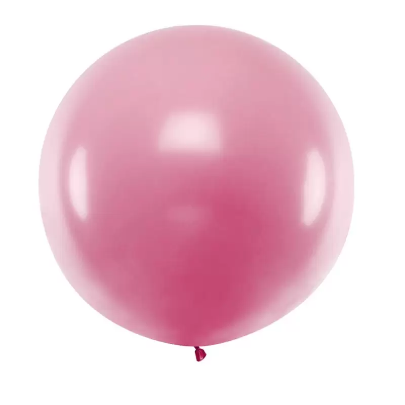 PALLONCINO ROTONDO 1 M ROSA CHIARO METALLIZZATO - OLBO-071