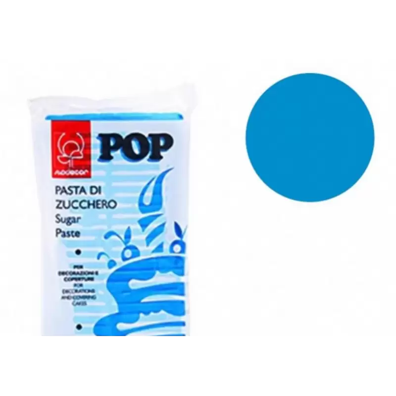 PASTA DI ZUCCHERO CIANO POP MODECOR 1 KG
