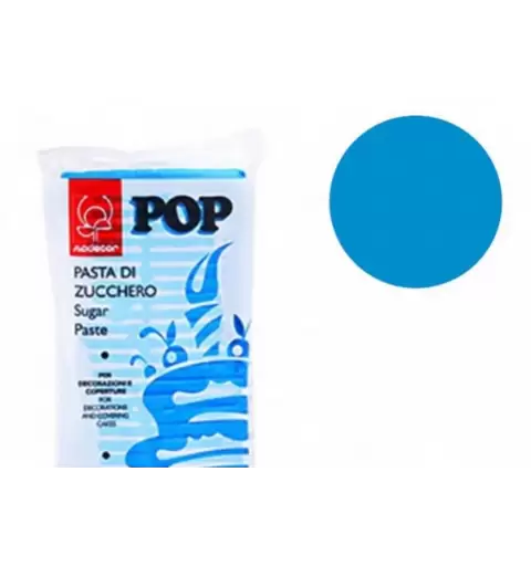PASTA DI ZUCCHERO CIANO POP MODECOR 1 KG