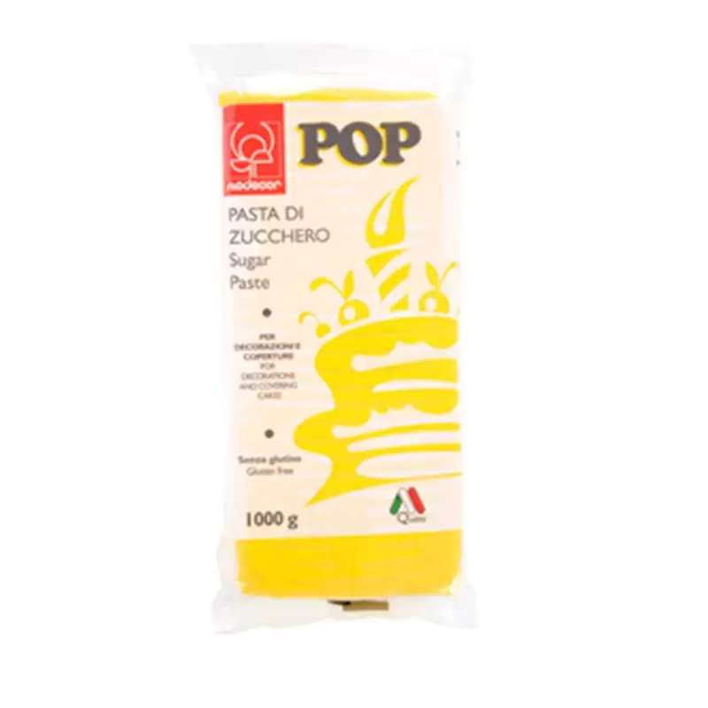 PASTA DI ZUCCHERO GIALLO SOLE POP MODECOR 1 KG
