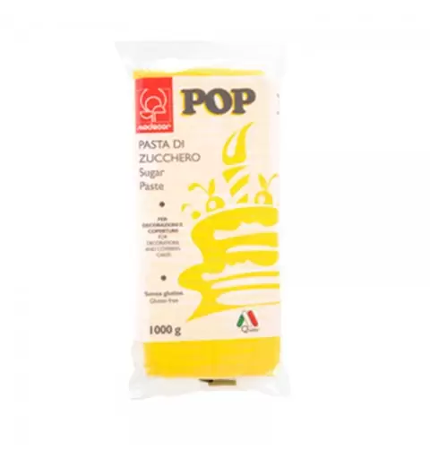 PASTA DI ZUCCHERO GIALLO SOLE POP MODECOR 1 KG