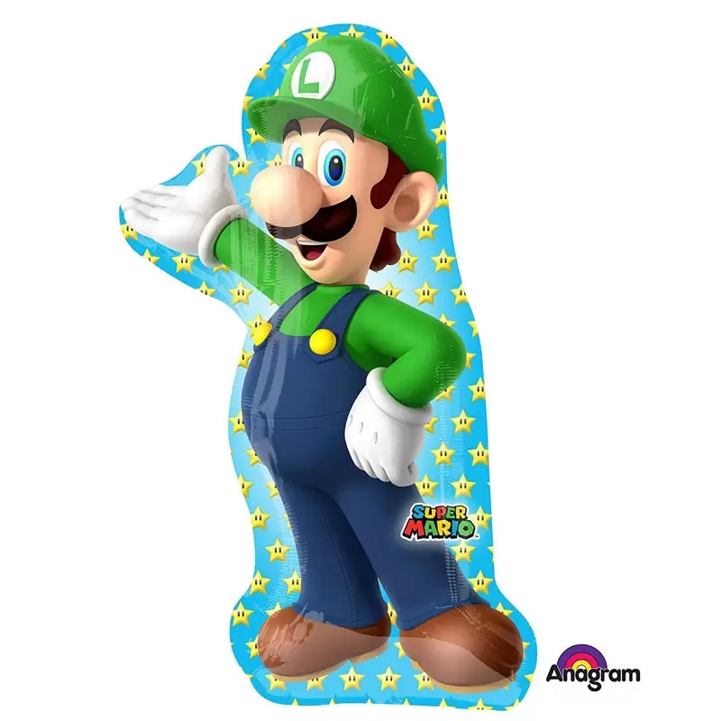 FOIL SUPERSHAPE SUPER MARIO  - LUIGI 96 CM - 34837