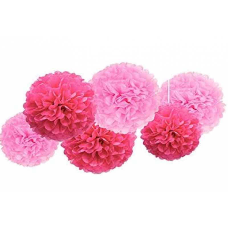 6 FLUFFY FLUCSIA E ROSA