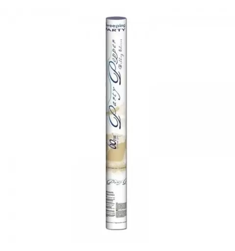 TUBO SPARACORIANDOLI BIANCHI 60 CM - 1 PZ