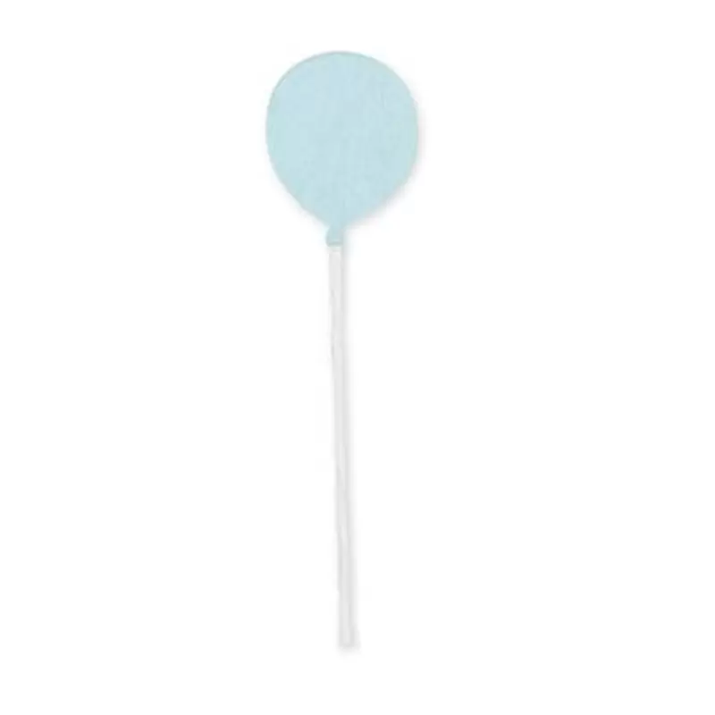 24 BOMBONIERE PALLONCINI CELESTI CON PROVETTE BASSE