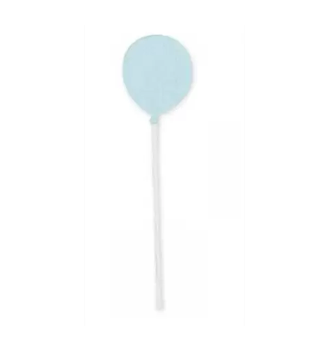 24 BOMBONIERE PALLONCINI CELESTI CON PROVETTE BASSE