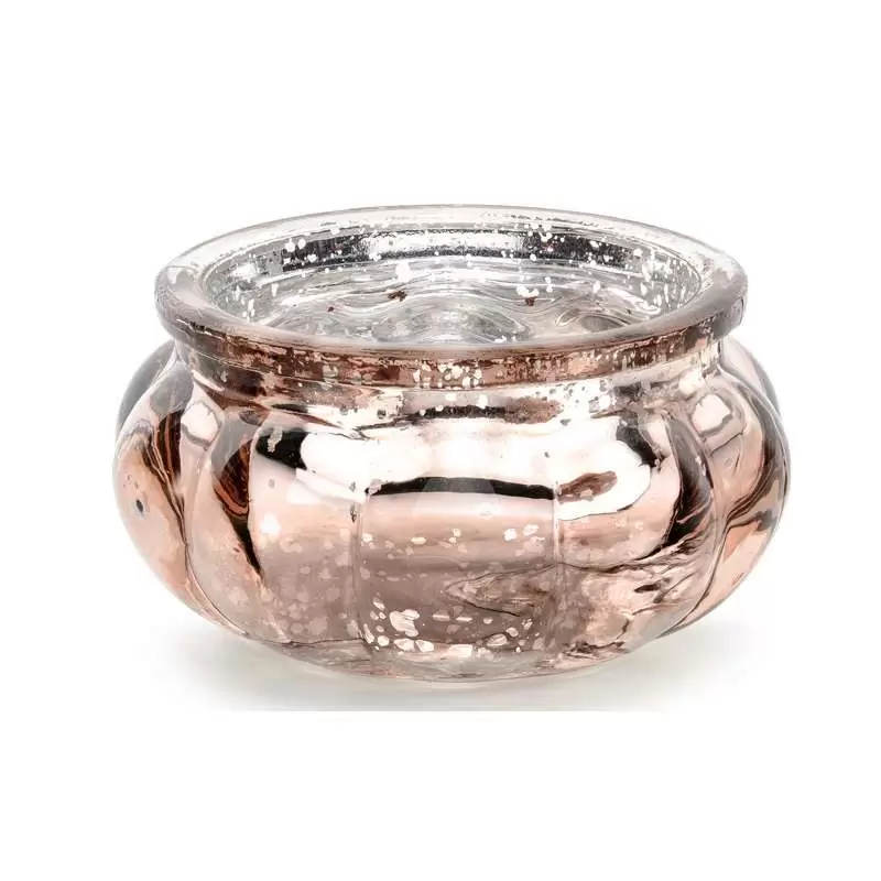 Porta candele tondi rose gold