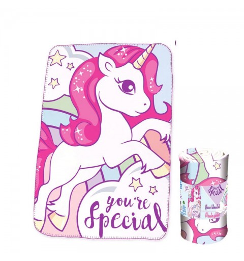 Plaid unicorno you\'re special in pile KL10315 100 x 150 cm