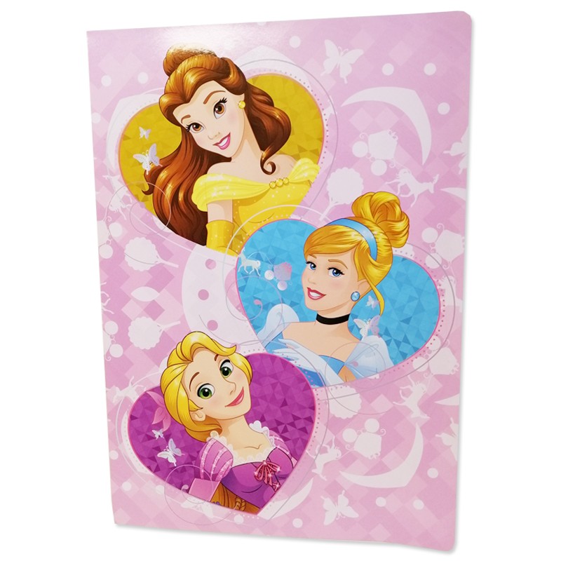 QUADERNO MAXI PRINCIPESSE DISNEY GRAFICHE ASSORTITE QUADRETTONI 10MM