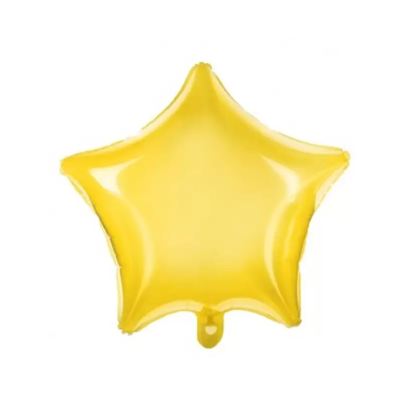 PALLONCINO FOIL STELLA GIALLA 45 CM