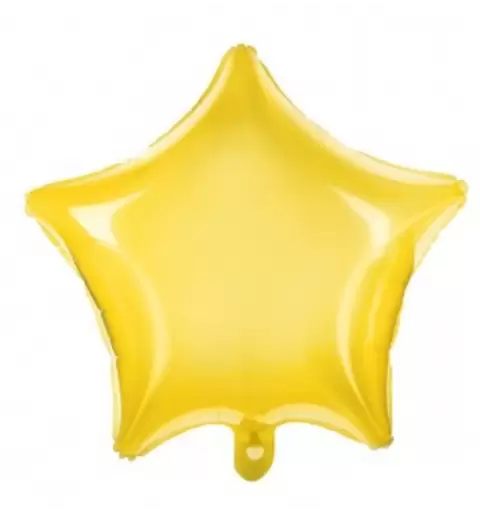 PALLONCINO FOIL STELLA GIALLA 45 CM