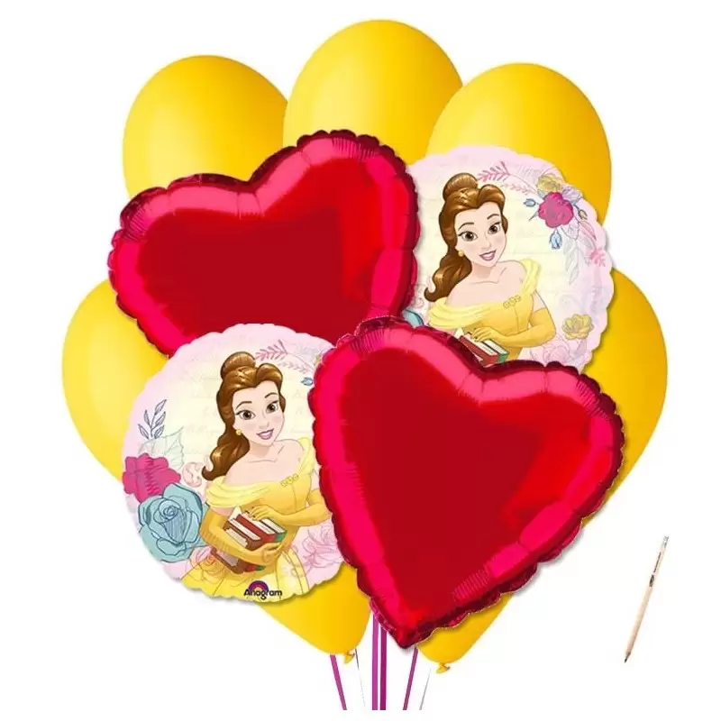 BOUQUET DI PALLONCINI LA BELLA E LA BESTIA N.9