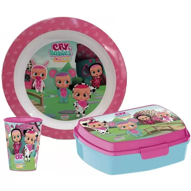 SET MERENDA CRY BABIES N.1