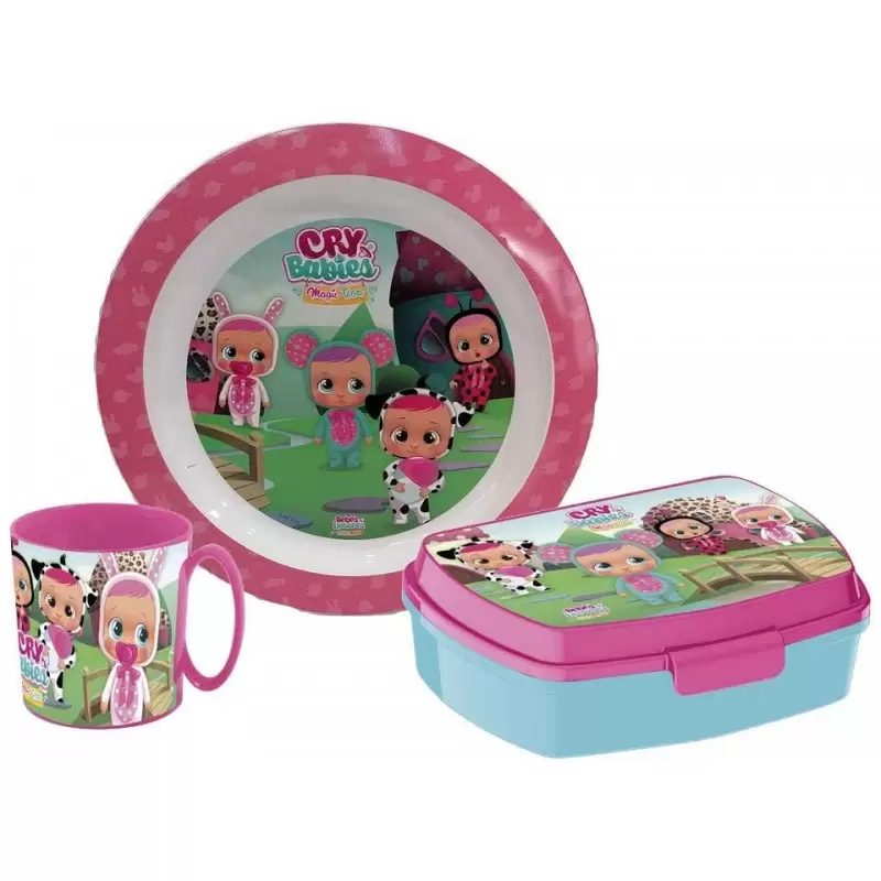 SET MERENDA CRY BABIES N.3