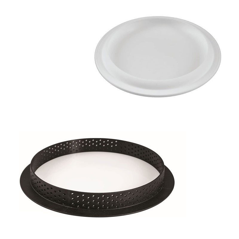 anello microforato tarte ring round 190 mm + set stampo silicone 160 mm + anello