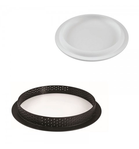 anello microforato tarte ring round 190 mm + set stampo silicone 160 mm + anello