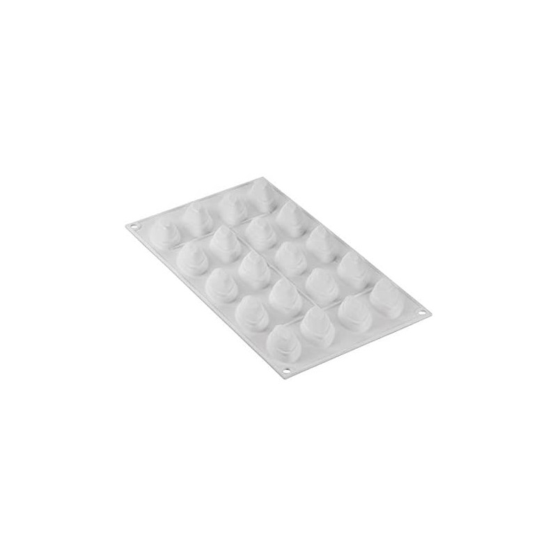 Stampo in silicone n. 20 quenelle mini 43 x 21 h 20 mm quenelle 10