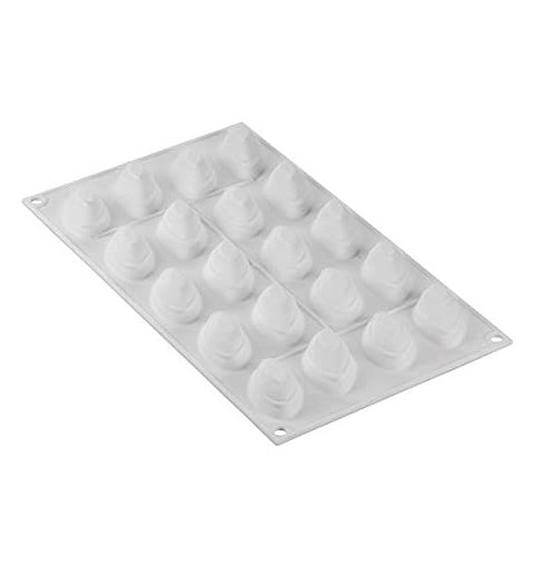 Stampo in silicone n. 20 quenelle mini 43 x 21 h 20 mm quenelle 10