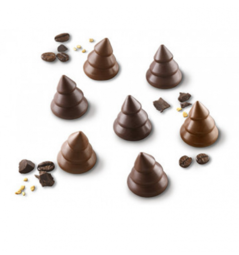 Stampo in silicone n.15 choco trees  28 x 30 mm per cioccolatini