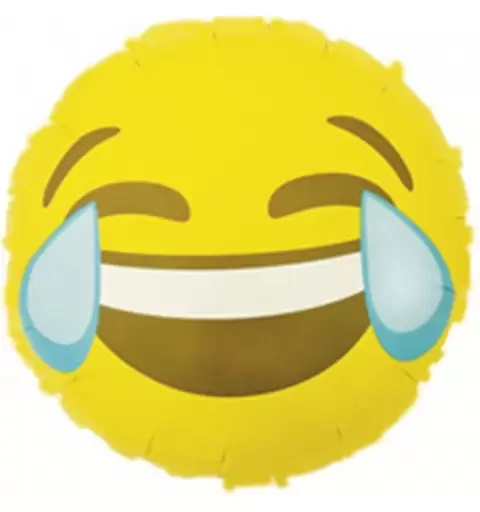 PALLONCINO FOIL SMILE EMOTICON RISATA LACRIME